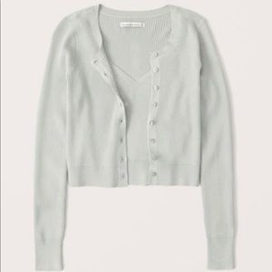 A&F Tank and Cardigan Set